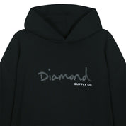 Poleron DIAMOND OG Script Heavy Weight Black / Black