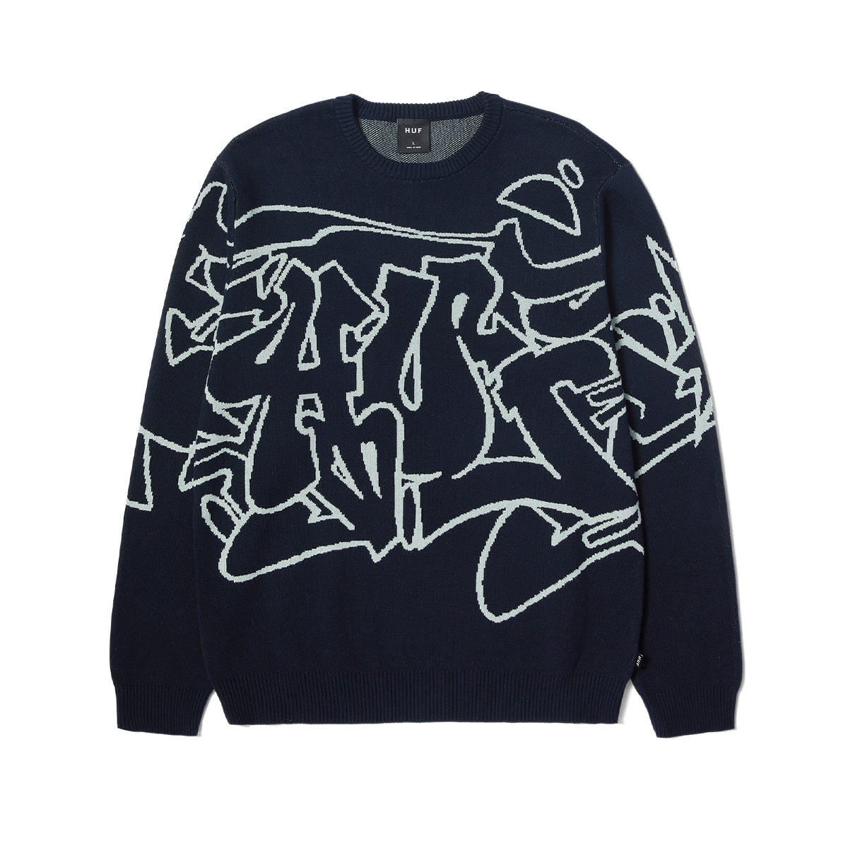 CHALECO HUF OUTLINES CREWNECK NAVY