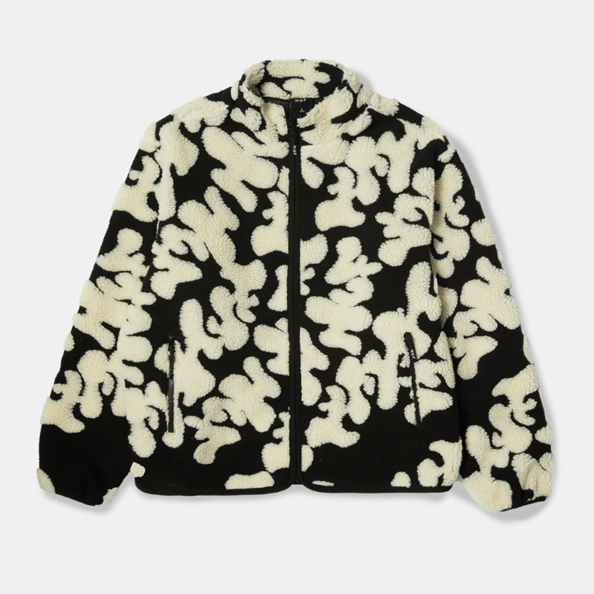 POLAR HUF ABSTRACT HIGH PILE JACQUARD BLACK