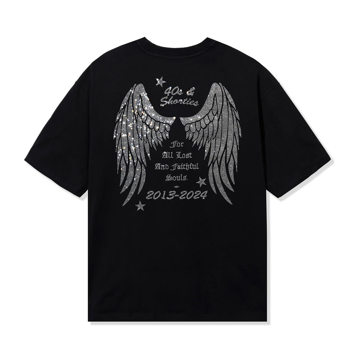 POLERA 40S & SHORTIES ANGEL WINGS BLK