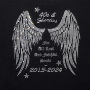 POLERA 40S & SHORTIES ANGEL WINGS BLK