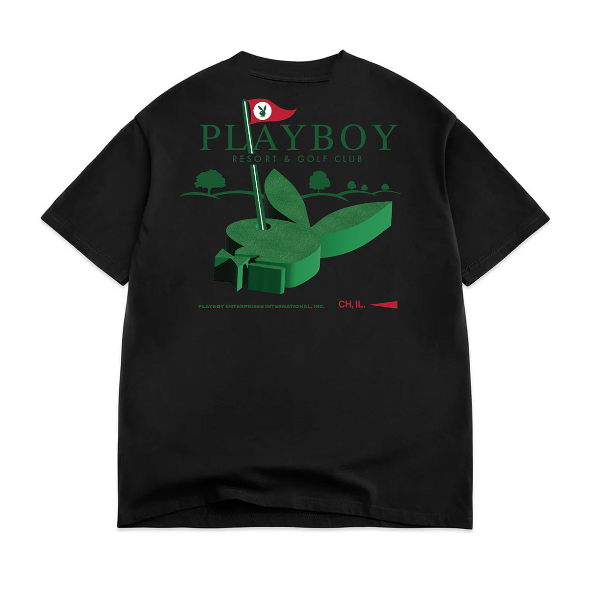 POLERA COLOR BARS X PLAYBOY BUNNY HILLS TEE BLK