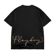 POLERA COLOR BARS X PLAYBOY CHAMPION RING TEE BLACK