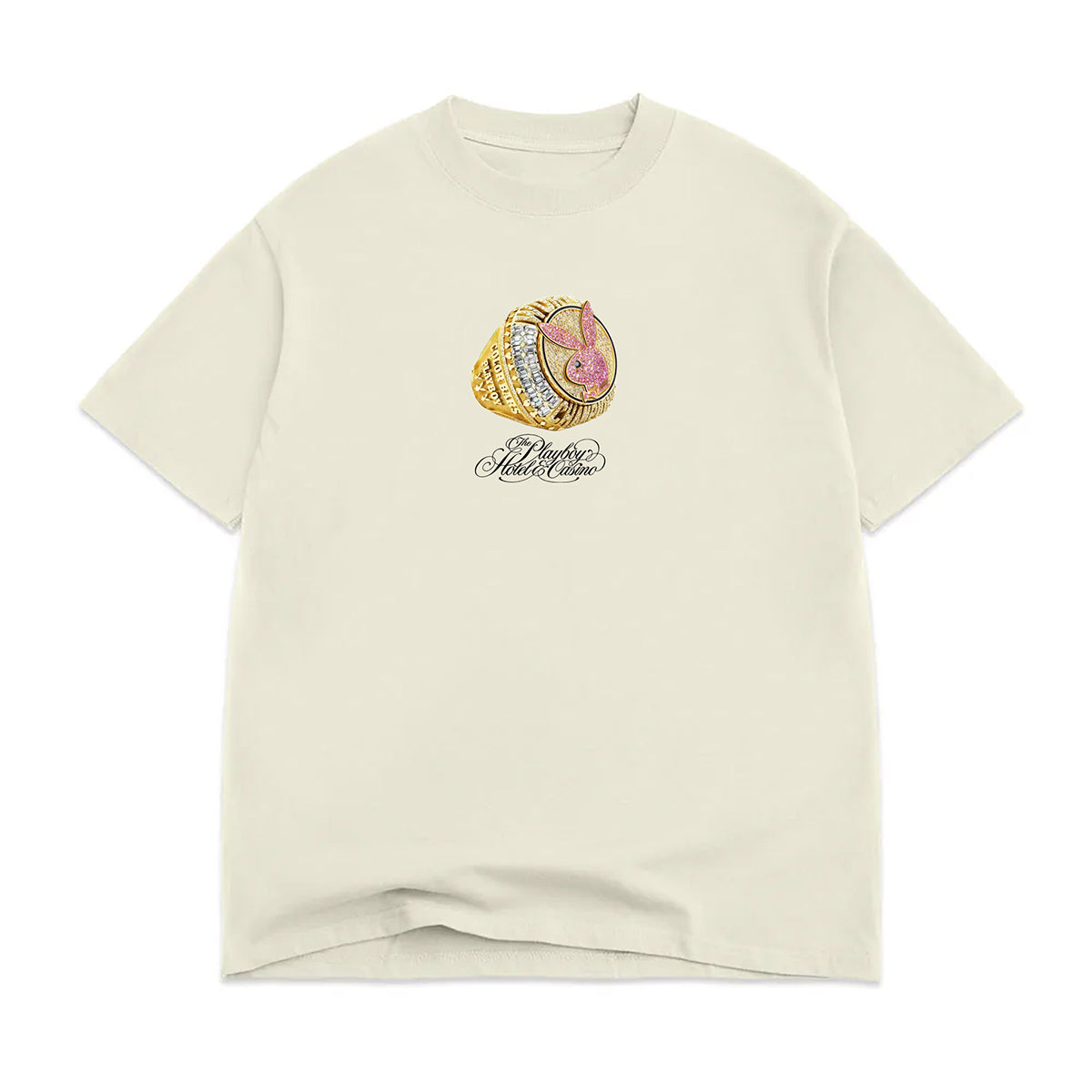 POLERA COLOR BARS X PLAYBOY CHAMPION RING TEE CREAM