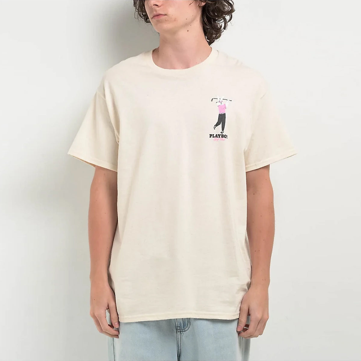 POLERA COLOR BARS X PLAYBOY SWING TEE CREAM