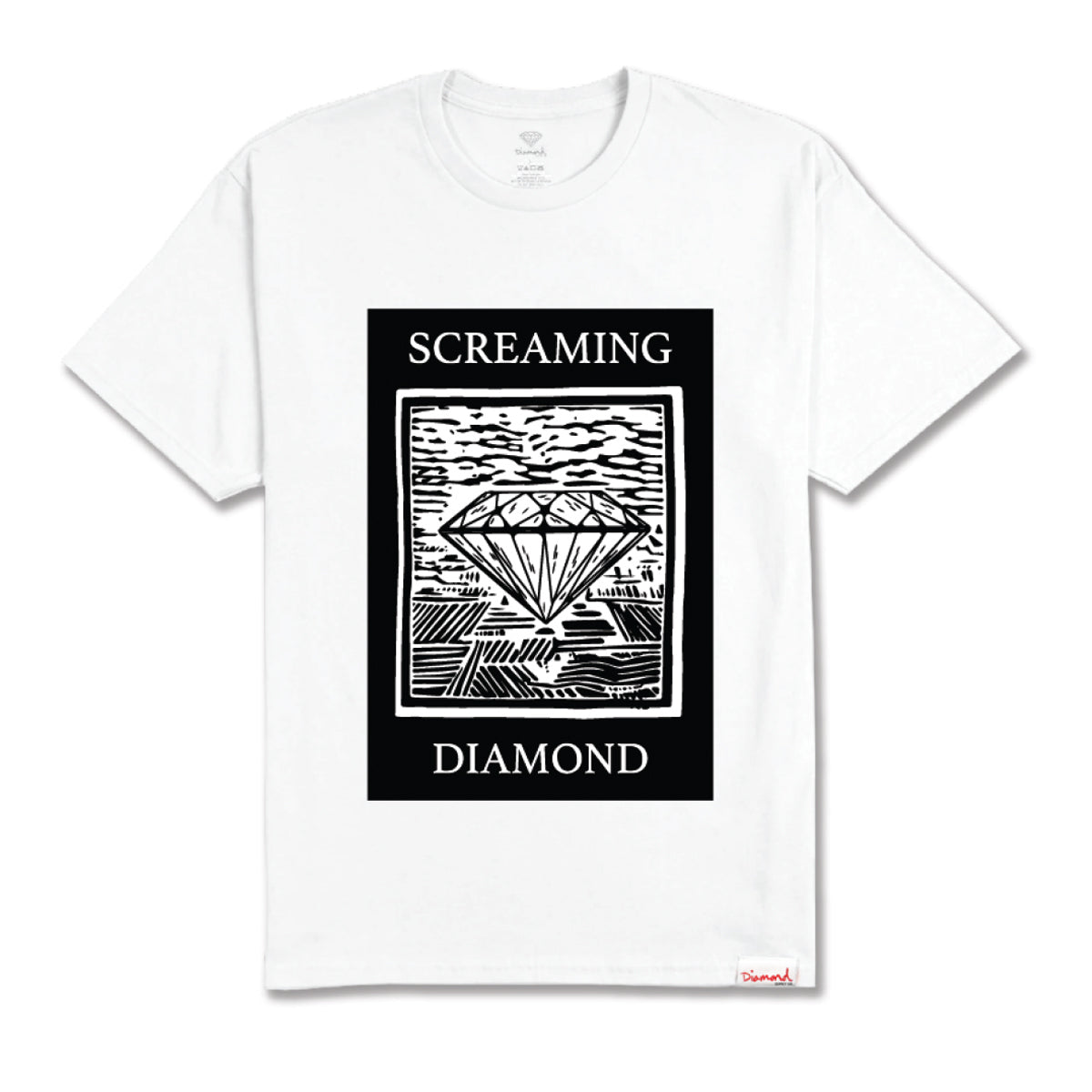 POLERA DIAMOND SCREAMING WHITE