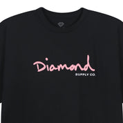 Polera DIAMOND OG Script Black / Pink