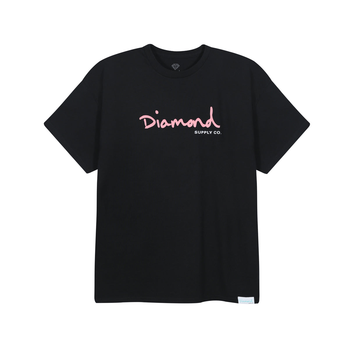 【R&B】Diamond D - Straight Up Polera DIAMOND OG Script Black / Pink – Beta snow