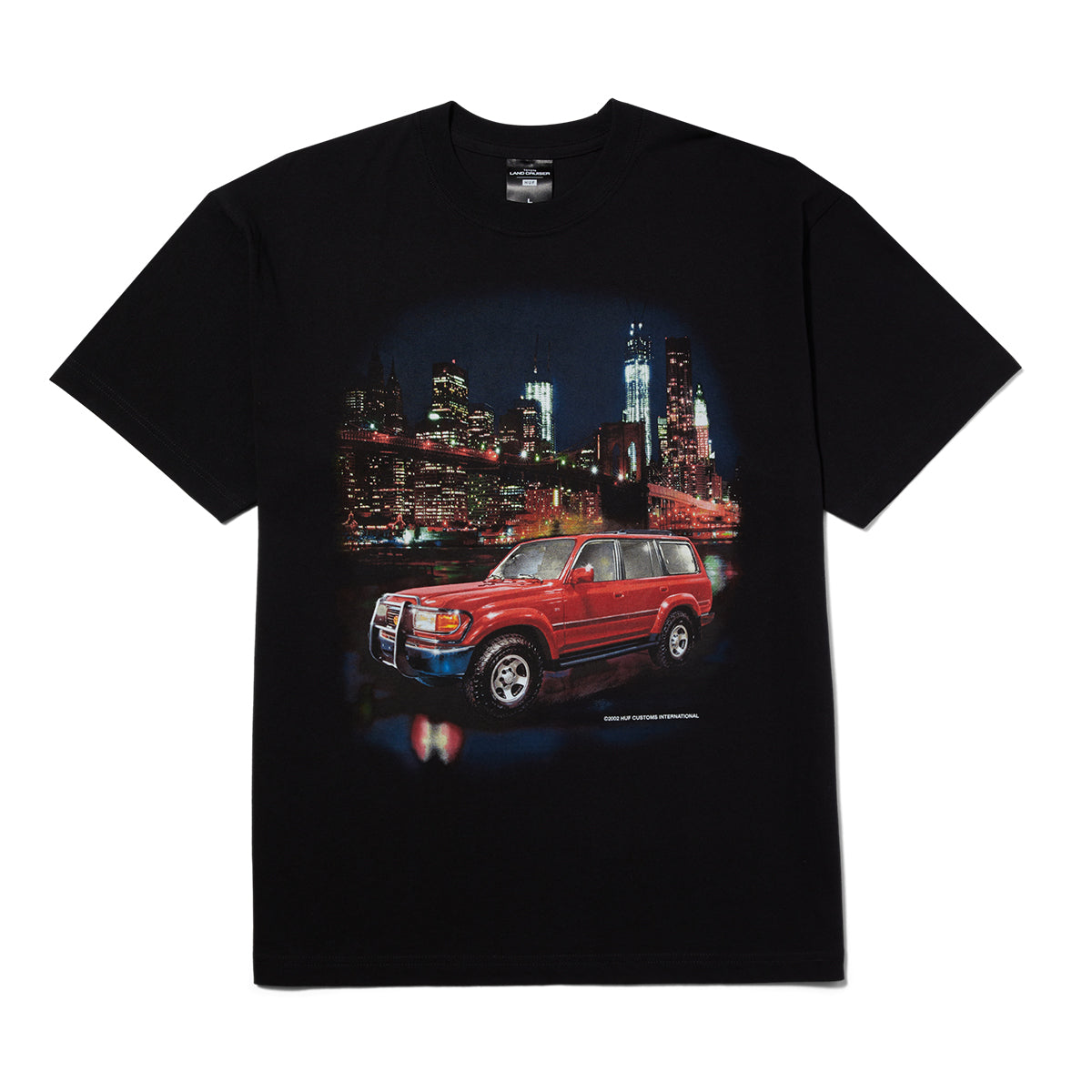 POLERA HUF X TOYOTA BIG POPPA J8 S/S BLACK