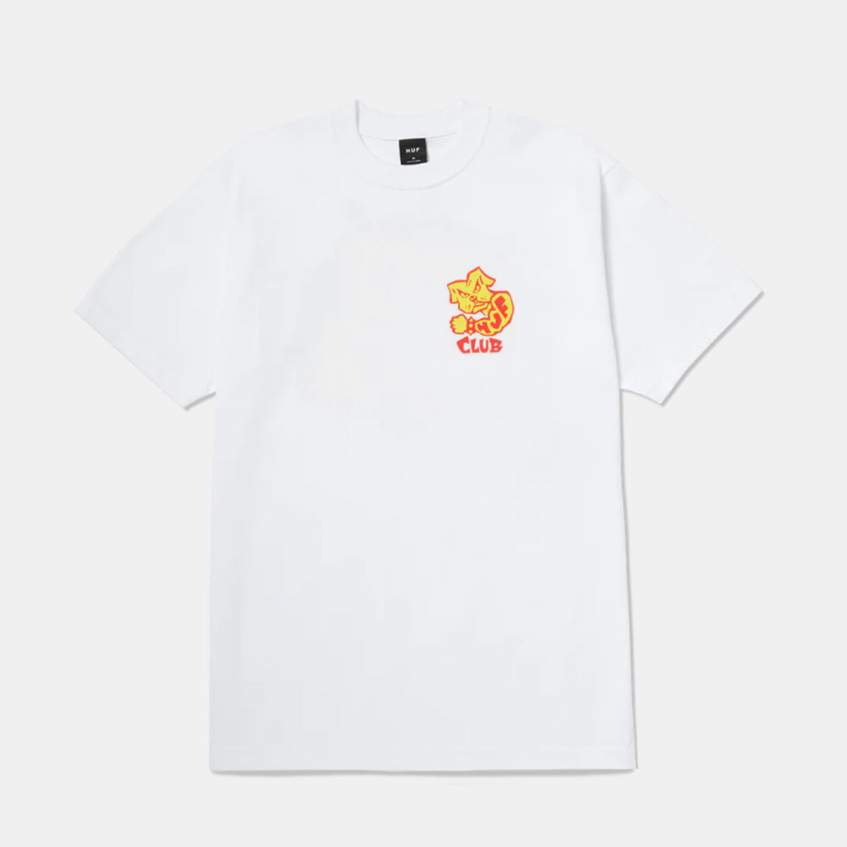 POLERA HUF CLUB S/S TEE WHITE