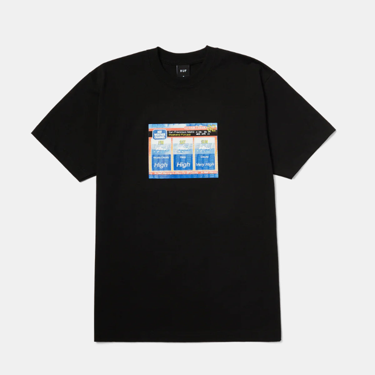 POLERA HUF FORECAST S/S TEE BLACK