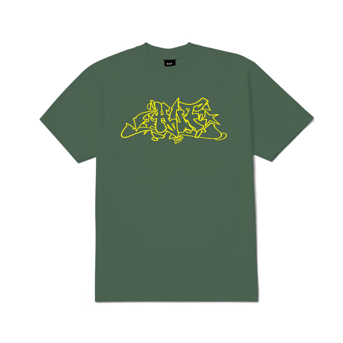 POLERA HUF OUTLINES S/S FOREST GREEN