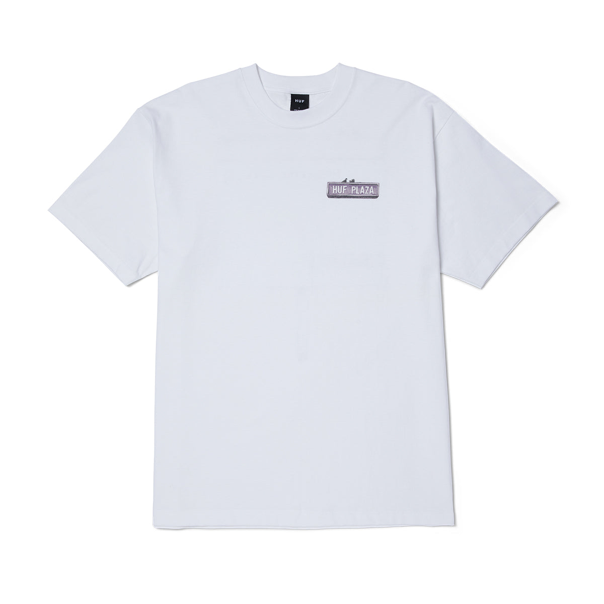POLERA HUF PLAZA S/S WHITE