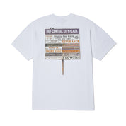 POLERA HUF PLAZA S/S WHITE