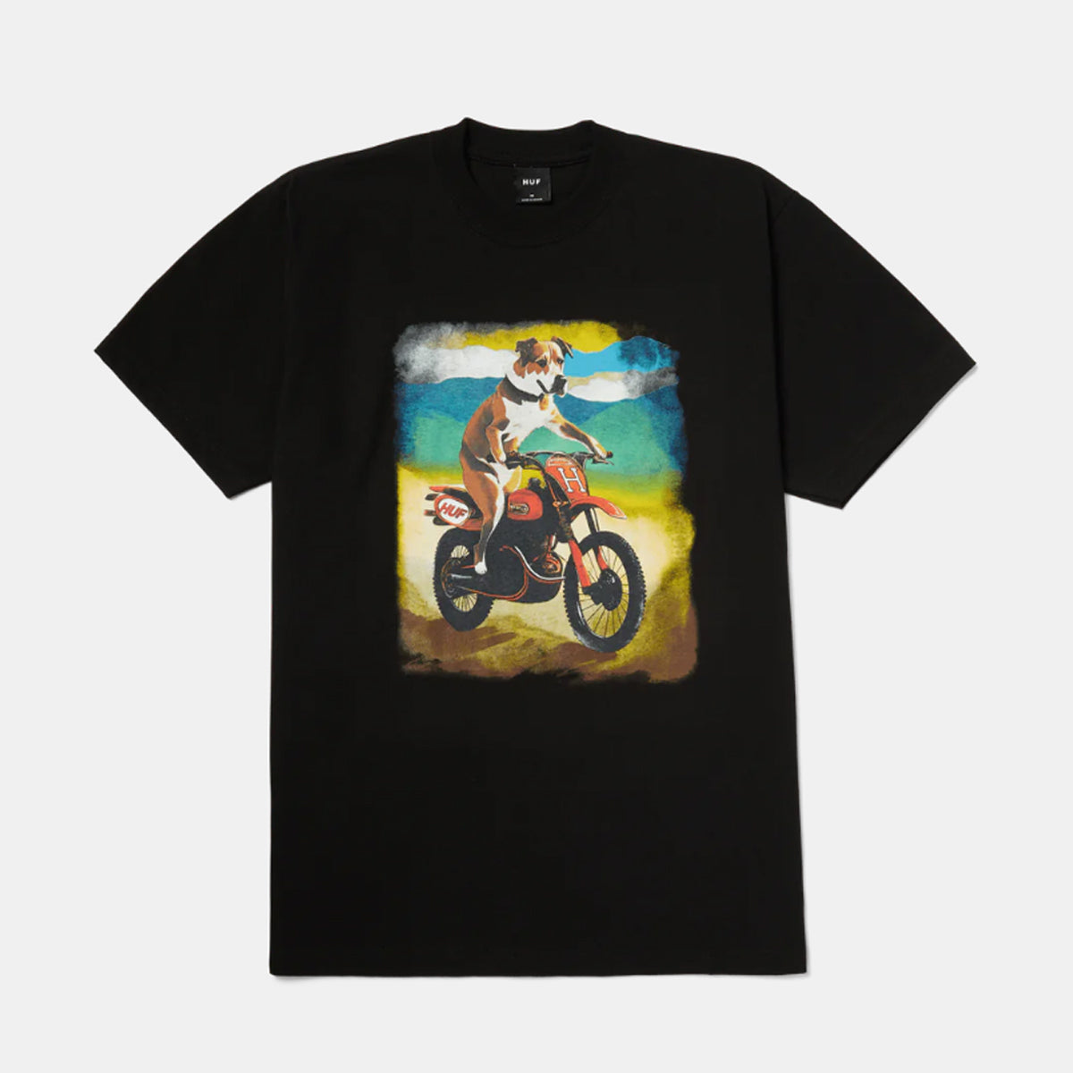 POLERA HUF ROAD DOG S/S TEE BLACK