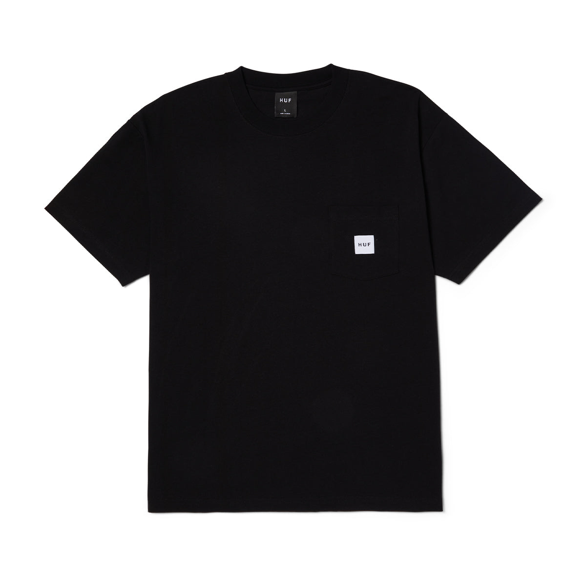 POLERA HUF SET BOX LOGO S/S POCKET BLK