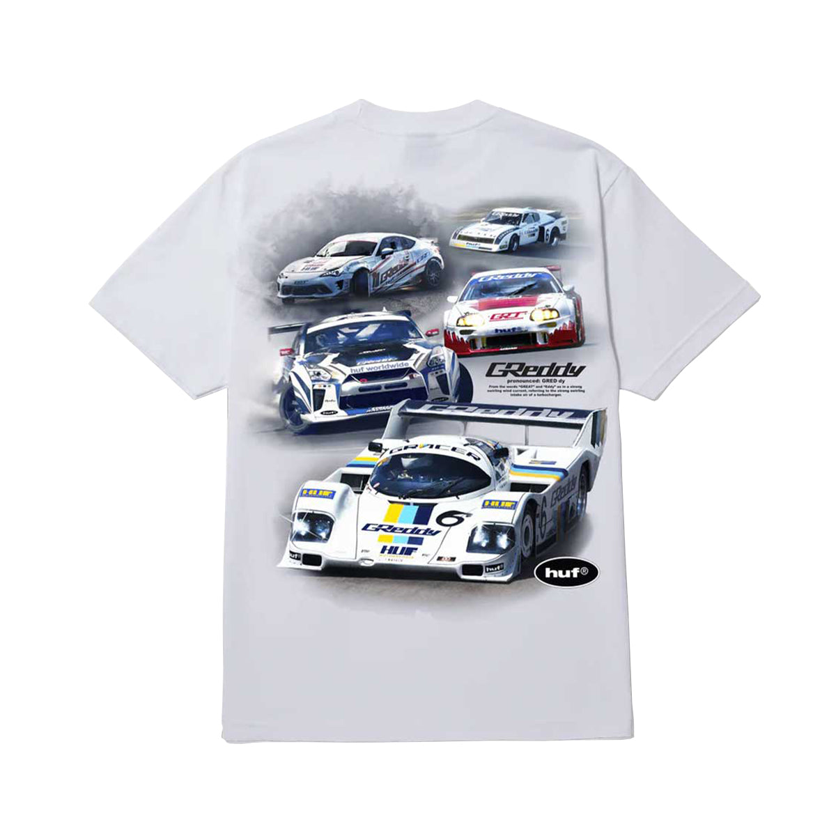 POLERA HUF X GREDDY SHOWCASE S/S WHITE
