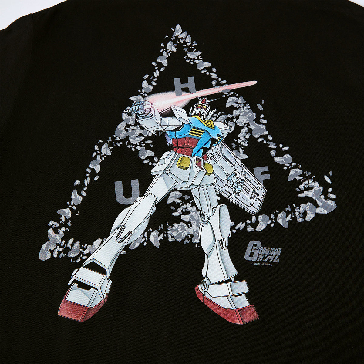 POLERA HUF X GUNDAM TRIPLE TRIANGLE S/S BLK