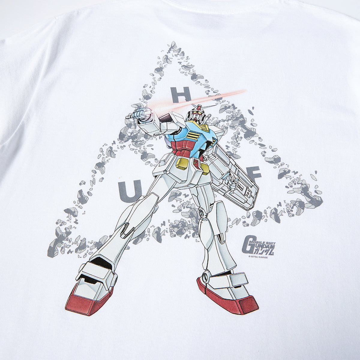 POLERA HUF X GUNDAM TRIPLE TRIANGLE S/S WHT