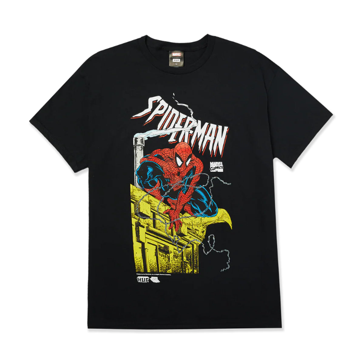 POLERA HUF X SPIDER-MAN SURVEILLANCE S/S TEE BLK