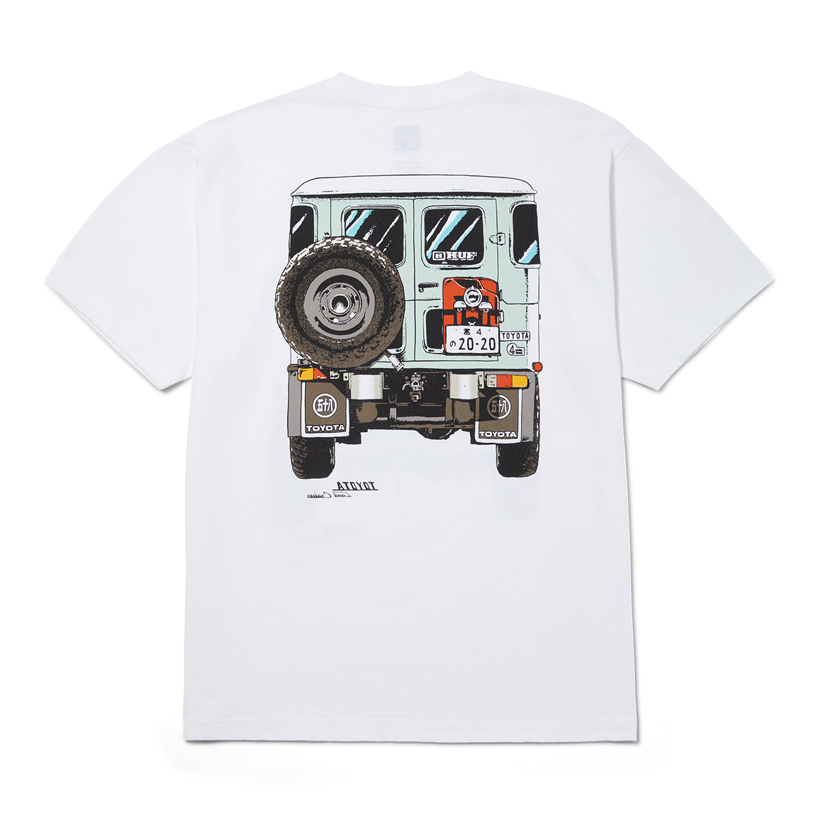 POLERA HUF X TOYOTA SIXTIES S/S WHITE