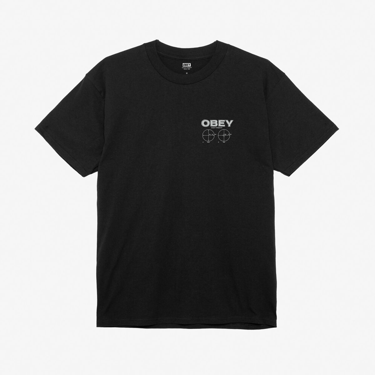 POLERA OBEY NOT RIGHT BLACK
