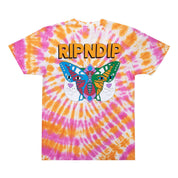 POLERA RIPNDIP BUTTERFACE PINK&ORANGE TIE DYE