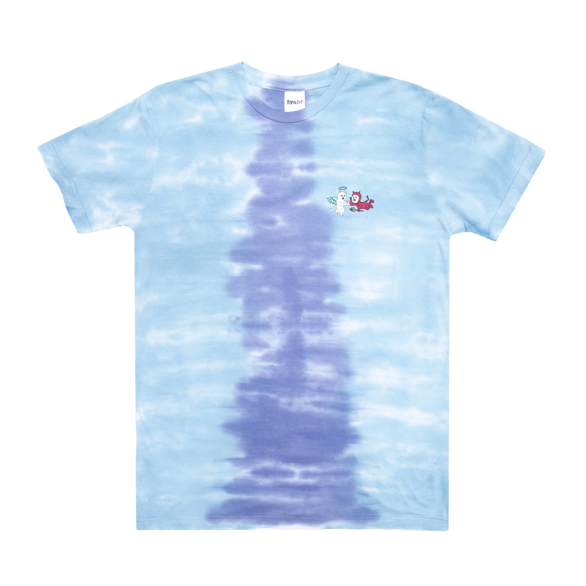 POLERA RIPNDIP LIMBO PERIWINKLE/LIGHT BLUE SPLIT DYE