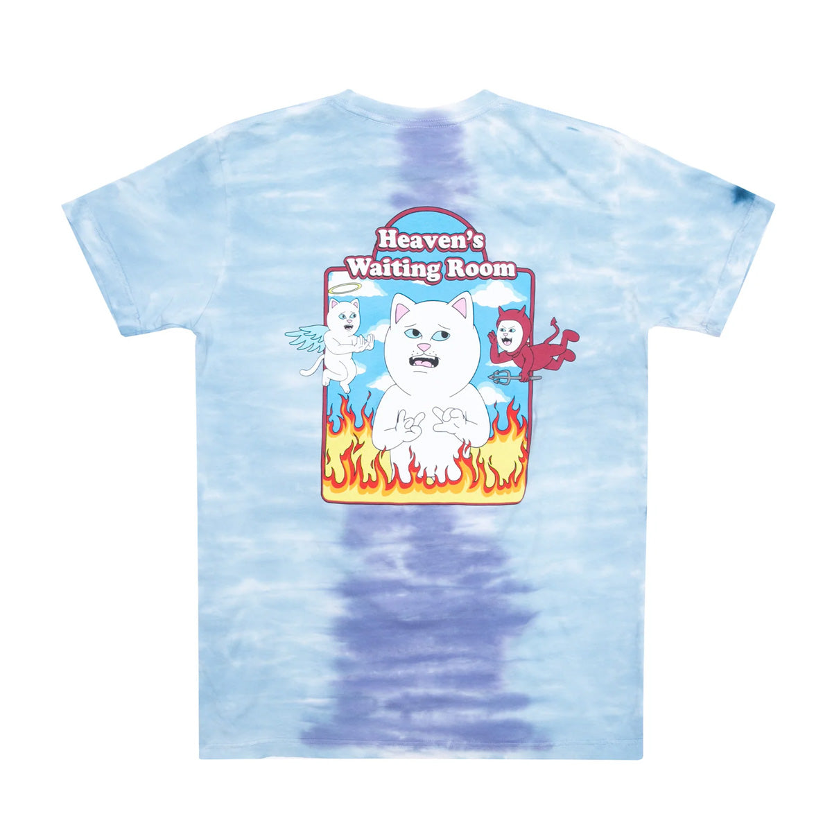 POLERA RIPNDIP LIMBO PERIWINKLE/LIGHT BLUE SPLIT DYE