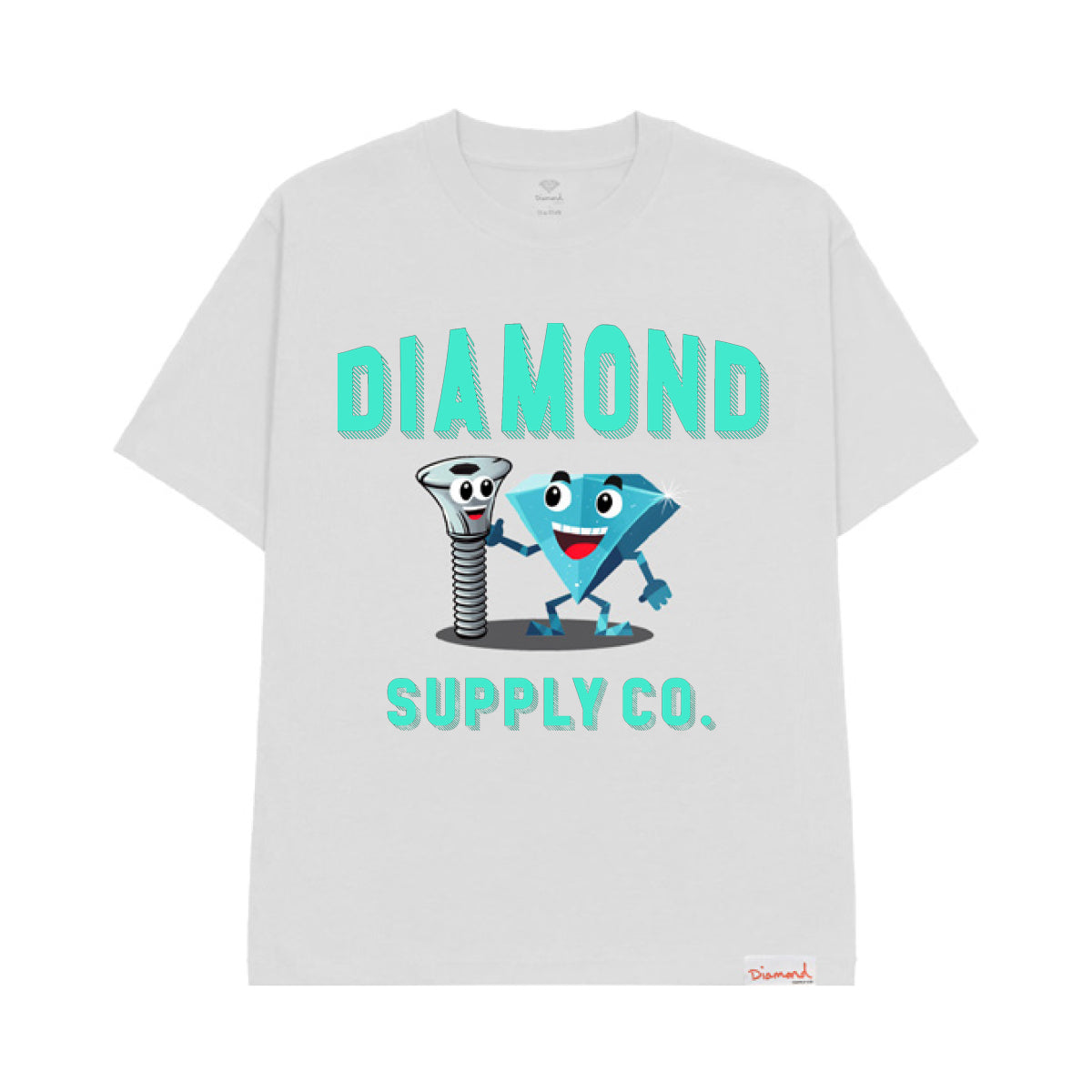 POLERA DIAMOND BOLT AND CUTTY WHITE