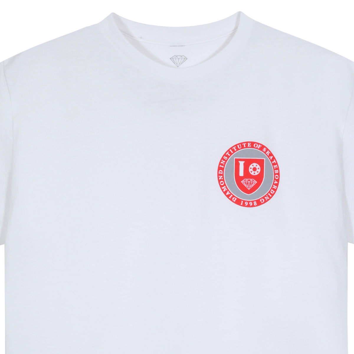 POLERA DIAMOND INSTITUTE OF SKATEBOARDING WHITE