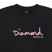 POLERA DIAMOND OG SCRIPT BLACK/PINK