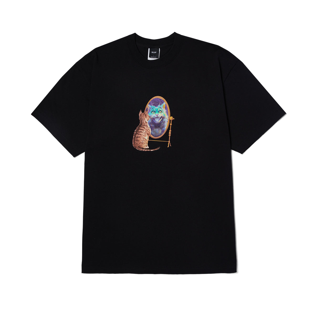 POLERA HUF MIRROR S/S BLACK