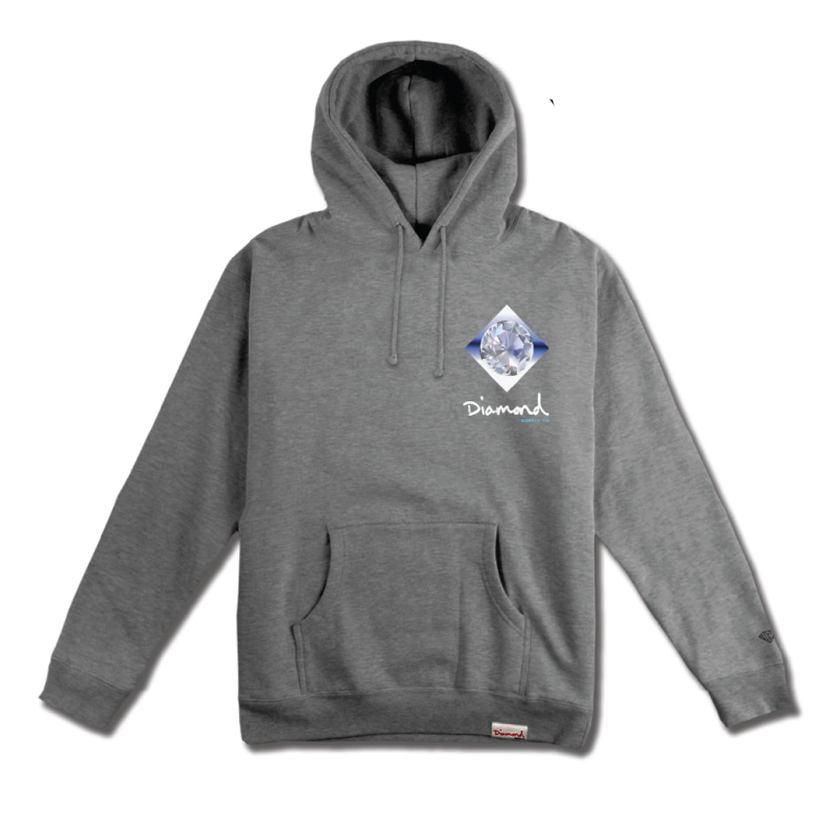 POLERON DIAMOND INNER DIAMONDS HOODIE CHARCOAL HEATHER