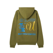POLERON OBEY FOR YOU EXTRA HEAVY HOOD II - MOSS GREEN