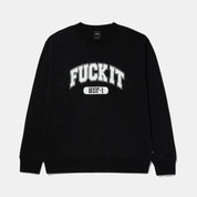 POLERON HUF FUCK IT CREWNECK BLACK