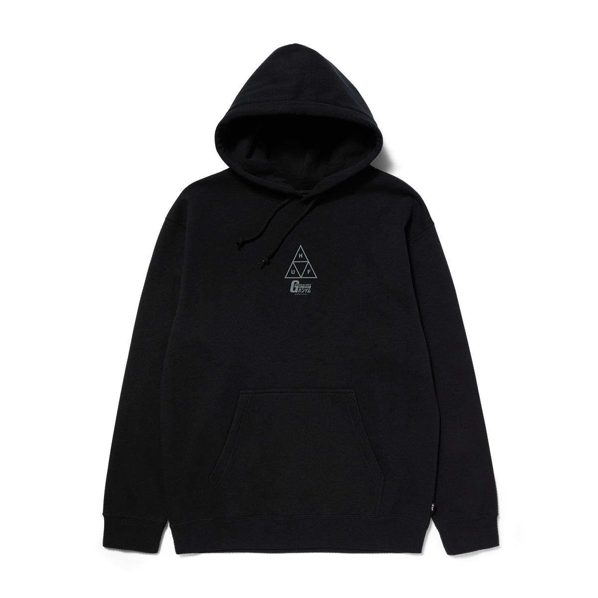 POLERON HUF X GUNDAM TRIPLE TRIANGLE P/O HOODIE BLK