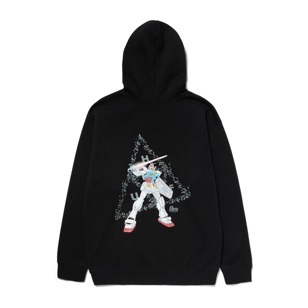 POLERON HUF X GUNDAM TRIPLE TRIANGLE P/O HOODIE BLK