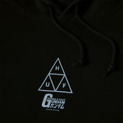 POLERON HUF X GUNDAM TRIPLE TRIANGLE P/O HOODIE BLK