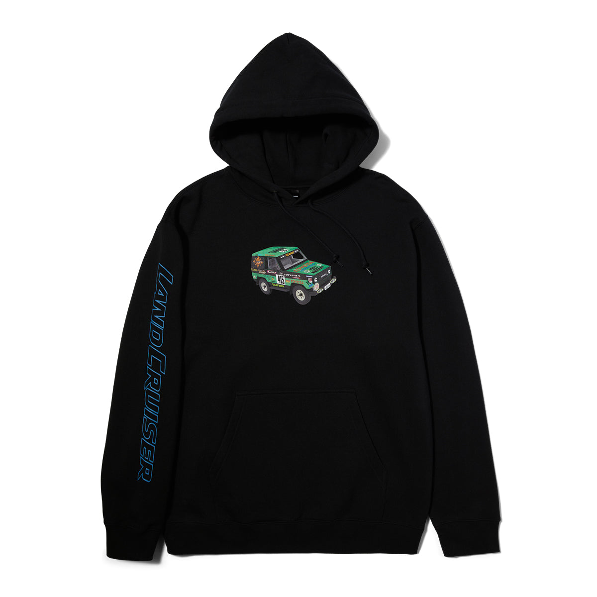 POLERON HUF X TOYOTA SAHARA RALLY P/O HOODIE BLACK