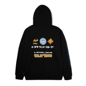 POLERON HUF X TOYOTA SAHARA RALLY P/O HOODIE BLACK