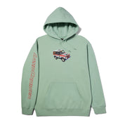 POLERON HUF X TOYOTA SAHARA RALLY P/O HOODIE SPRING GREEN