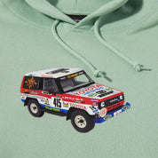 POLERON HUF X TOYOTA SAHARA RALLY P/O HOODIE SPRING GREEN