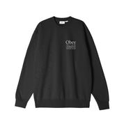 POLERON OBEY STUDIOS CREWNECK BLK