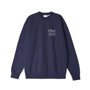 POLERON OBEY STUDIOS CREWNECK ACADEMY NAVY