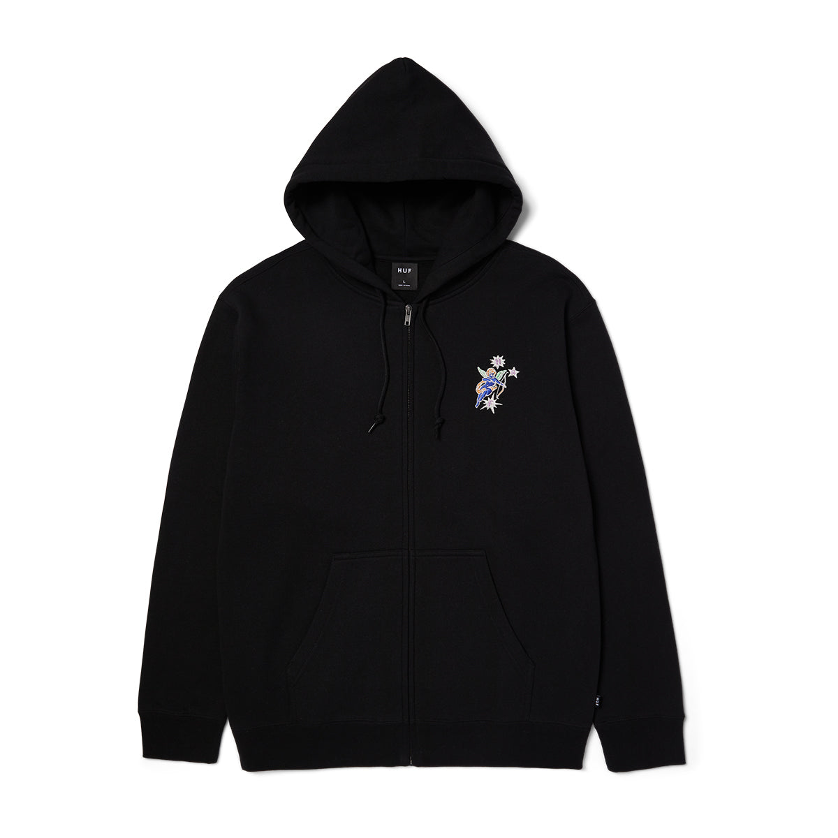 POLERON HUF CUPID F/Z HOODIE BLK