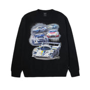 POLERON HUF X GREDDY SHOWCASE CREWNECK BLACK