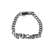 PULSERA HUF FUCK IT WARPED ID SILVER