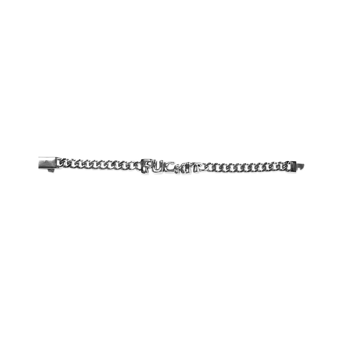 PULSERA HUF FUCK IT WARPED ID SILVER