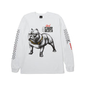 Polera HUF 4 The Dawgs L/S tee White